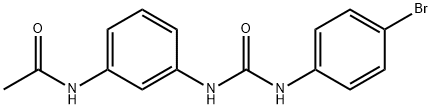 N-[3-[(4-bromophenyl)carbamoylamino]phenyl]acetamide Struktur