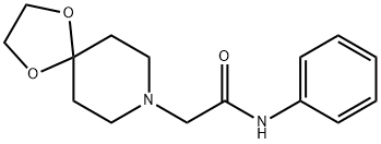 2-(1,4-dioxa-8-azaspiro[4.5]decan-8-yl)-N-phenylacetamide Struktur