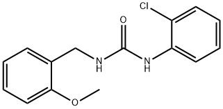 1-(2-chlorophenyl)-3-[(2-methoxyphenyl)methyl]urea Struktur