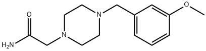 2-[4-[(3-methoxyphenyl)methyl]piperazin-1-yl]acetamide Struktur