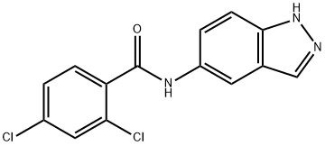 2,4-dichloro-N-(1H-indazol-5-yl)benzamide Struktur