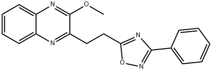 5-[2-(3-methoxyquinoxalin-2-yl)ethyl]-3-phenyl-1,2,4-oxadiazole Struktur