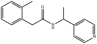 2-(2-methylphenyl)-N-(1-pyridin-4-ylethyl)acetamide Struktur