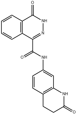 4-oxo-N-(2-oxo-3,4-dihydro-1H-quinolin-7-yl)-3H-phthalazine-1-carboxamide Struktur