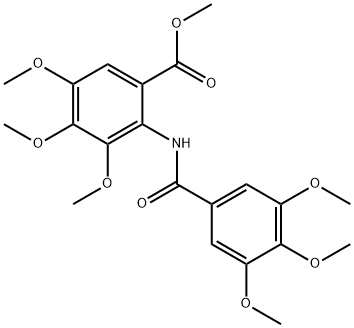 methyl 3,4,5-trimethoxy-2-[(3,4,5-trimethoxybenzoyl)amino]benzoate Struktur