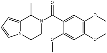 (1-methyl-3,4-dihydro-1H-pyrrolo[1,2-a]pyrazin-2-yl)-(2,4,5-trimethoxyphenyl)methanone Struktur