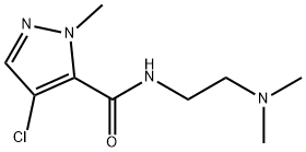 4-chloro-N-[2-(dimethylamino)ethyl]-2-methylpyrazole-3-carboxamide Struktur