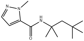 2-methyl-N-(2,4,4-trimethylpentan-2-yl)pyrazole-3-carboxamide Struktur