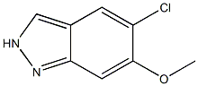 5-Chloro-6-methoxy-2H-indazole Struktur