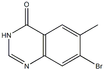 7-Bromo-6-methyl-3H-quinazolin-4-one Struktur