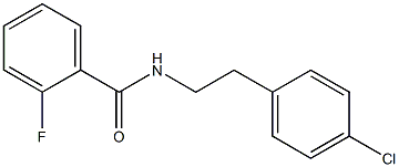 N-[2-(4-chlorophenyl)ethyl]-2-fluorobenzamide Struktur