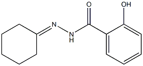 N-(cyclohexylideneamino)-2-hydroxybenzamide Struktur