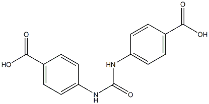 4-[(4-carboxyphenyl)carbamoylamino]benzoic acid Struktur