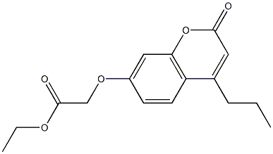 ethyl 2-(2-oxo-4-propylchromen-7-yl)oxyacetate Struktur