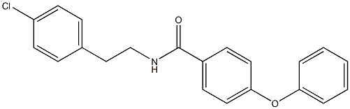 N-[2-(4-chlorophenyl)ethyl]-4-phenoxybenzamide Struktur