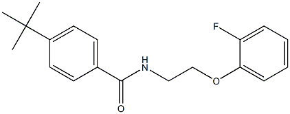 4-tert-butyl-N-[2-(2-fluorophenoxy)ethyl]benzamide Struktur