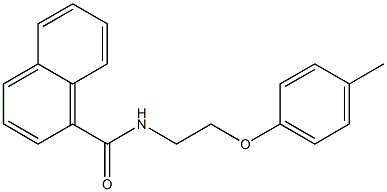 N-[2-(4-methylphenoxy)ethyl]naphthalene-1-carboxamide Struktur