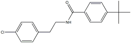 4-tert-butyl-N-[2-(4-chlorophenyl)ethyl]benzamide Struktur