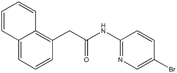 N-(5-bromopyridin-2-yl)-2-naphthalen-1-ylacetamide Struktur