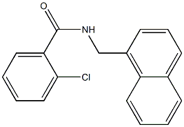 2-chloro-N-(naphthalen-1-ylmethyl)benzamide Struktur