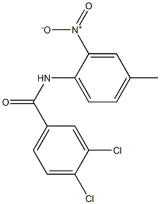 3,4-dichloro-N-(4-methyl-2-nitrophenyl)benzamide Struktur