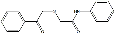 2-phenacylsulfanyl-N-phenylacetamide Struktur