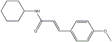 (E)-N-cyclohexyl-3-(4-methoxyphenyl)prop-2-enamide Struktur