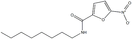 5-nitro-N-octylfuran-2-carboxamide Struktur