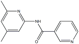 N-(4,6-dimethylpyridin-2-yl)pyridine-3-carboxamide Struktur