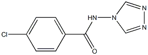 4-chloro-N-(1,2,4-triazol-4-yl)benzamide Struktur