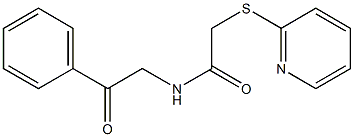 N-phenacyl-2-pyridin-2-ylsulfanylacetamide Struktur