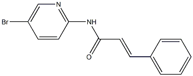 (E)-N-(5-bromopyridin-2-yl)-3-phenylprop-2-enamide Struktur