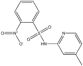 N-(4-methylpyridin-2-yl)-2-nitrobenzenesulfonamide Struktur