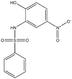 N-(2-hydroxy-5-nitrophenyl)benzenesulfonamide Struktur