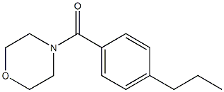 morpholin-4-yl-(4-propylphenyl)methanone Structure