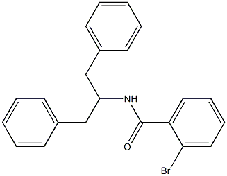 2-bromo-N-(1,3-diphenylpropan-2-yl)benzamide Struktur