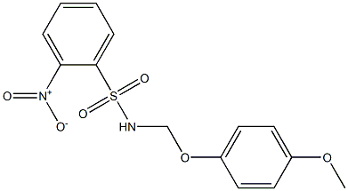 N-[(4-methoxyphenoxy)methyl]-2-nitrobenzenesulfonamide Struktur