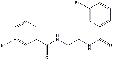 3-bromo-N-[2-[(3-bromobenzoyl)amino]ethyl]benzamide Struktur