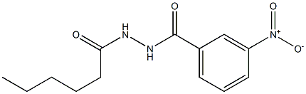 N'-hexanoyl-3-nitrobenzohydrazide Structure