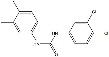 1-(3,4-dichlorophenyl)-3-(3,4-dimethylphenyl)urea Struktur