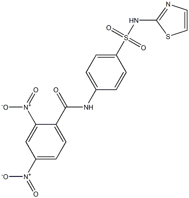 2,4-dinitro-N-[4-(1,3-thiazol-2-ylsulfamoyl)phenyl]benzamide Struktur