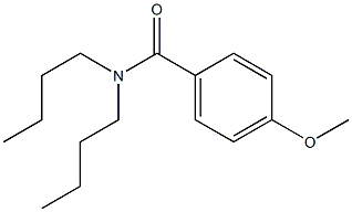 N,N-dibutyl-4-methoxybenzamide Struktur