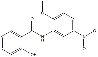 2-hydroxy-N-(2-methoxy-5-nitrophenyl)benzamide Struktur