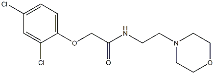 2-(2,4-dichlorophenoxy)-N-(2-morpholin-4-ylethyl)acetamide Struktur