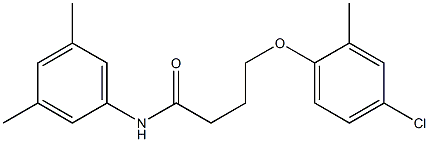 4-(4-chloro-2-methylphenoxy)-N-(3,5-dimethylphenyl)butanamide Struktur