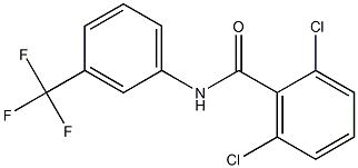 2,6-dichloro-N-[3-(trifluoromethyl)phenyl]benzamide Struktur