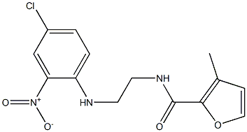 N-[2-(4-chloro-2-nitroanilino)ethyl]-3-methylfuran-2-carboxamide Struktur