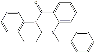 (2-benzylsulfanylphenyl)-(3,4-dihydro-2H-quinolin-1-yl)methanone Struktur