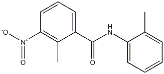 2-methyl-N-(2-methylphenyl)-3-nitrobenzamide Struktur