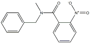 N-benzyl-N-methyl-2-nitrobenzamide Struktur